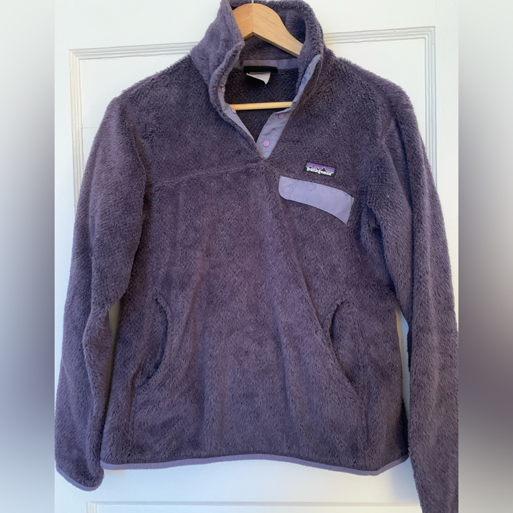 Patagonia Purple Fleece Pullover Sweater